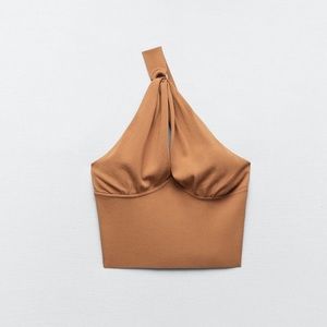 Zara knit crop top